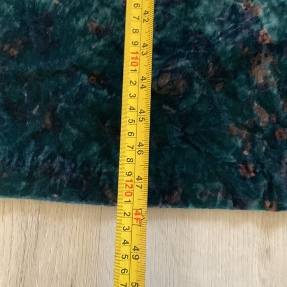 ZARA Asymmetrical Shoulder Crushed Velvet‎ Midi Dress in Emerald size S Holidays - Picture 10 of 16